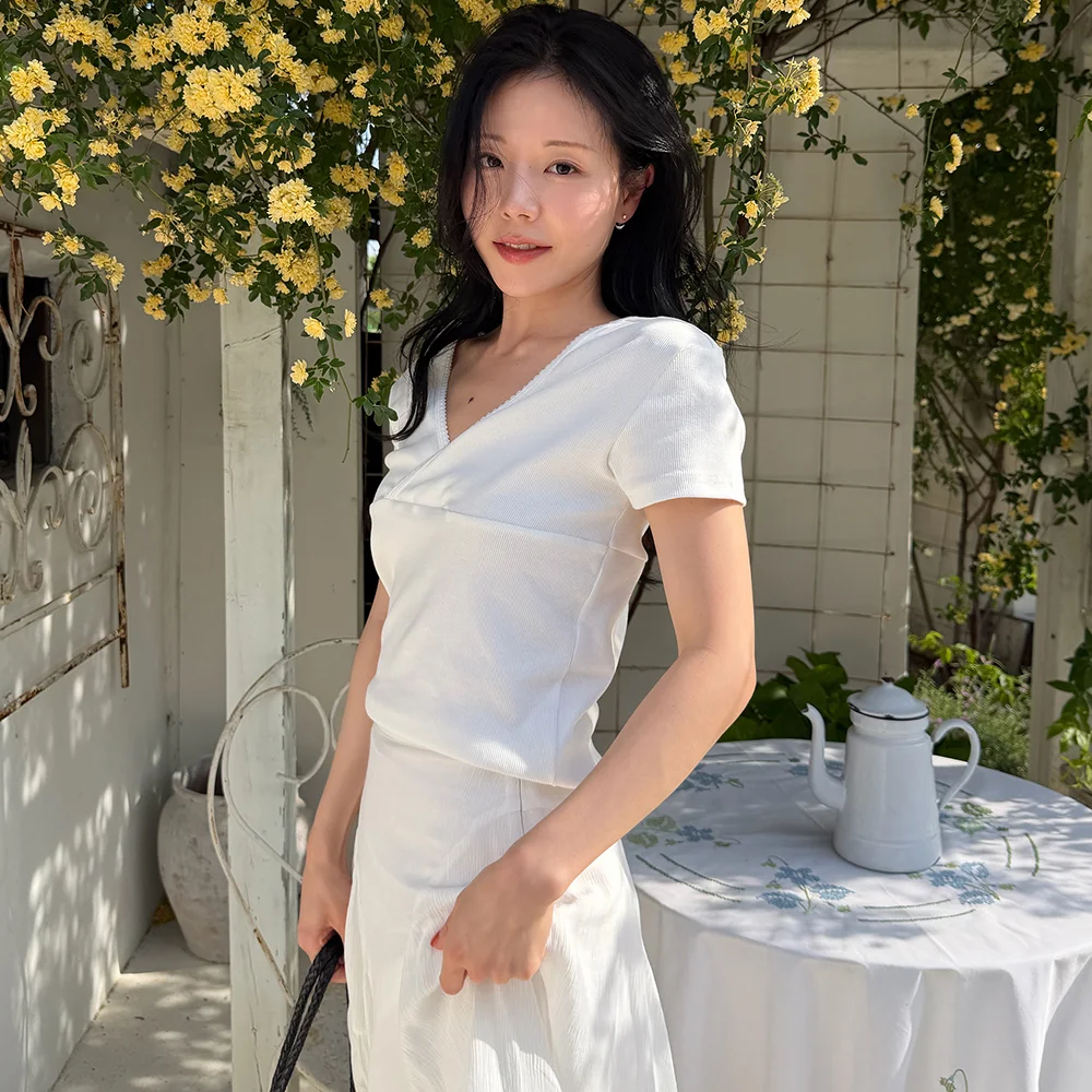 Sia v lace half t-shirt (white)