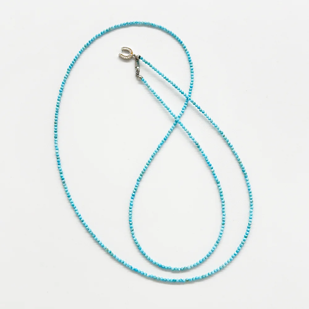 Turquoise Tiny Beads Opera Necklace