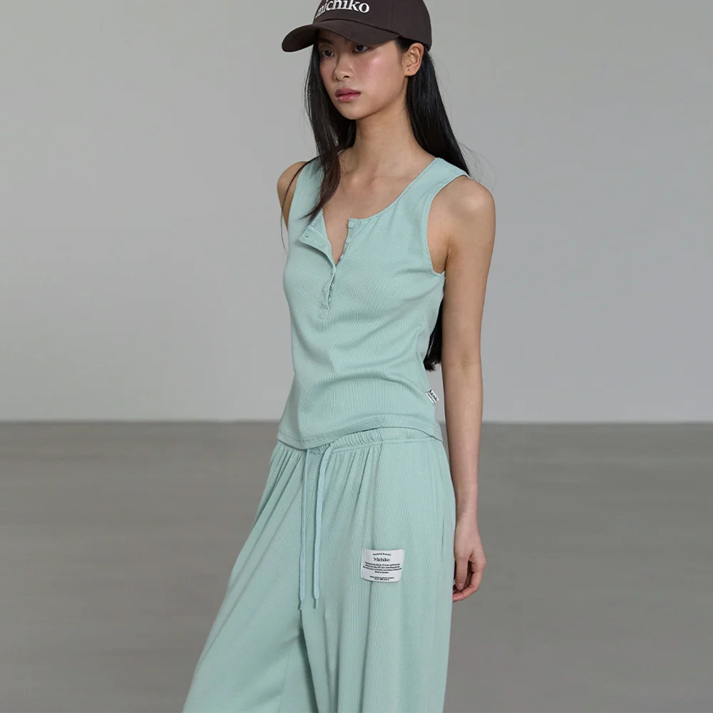 Easy Sleevless & Pants Set Mint