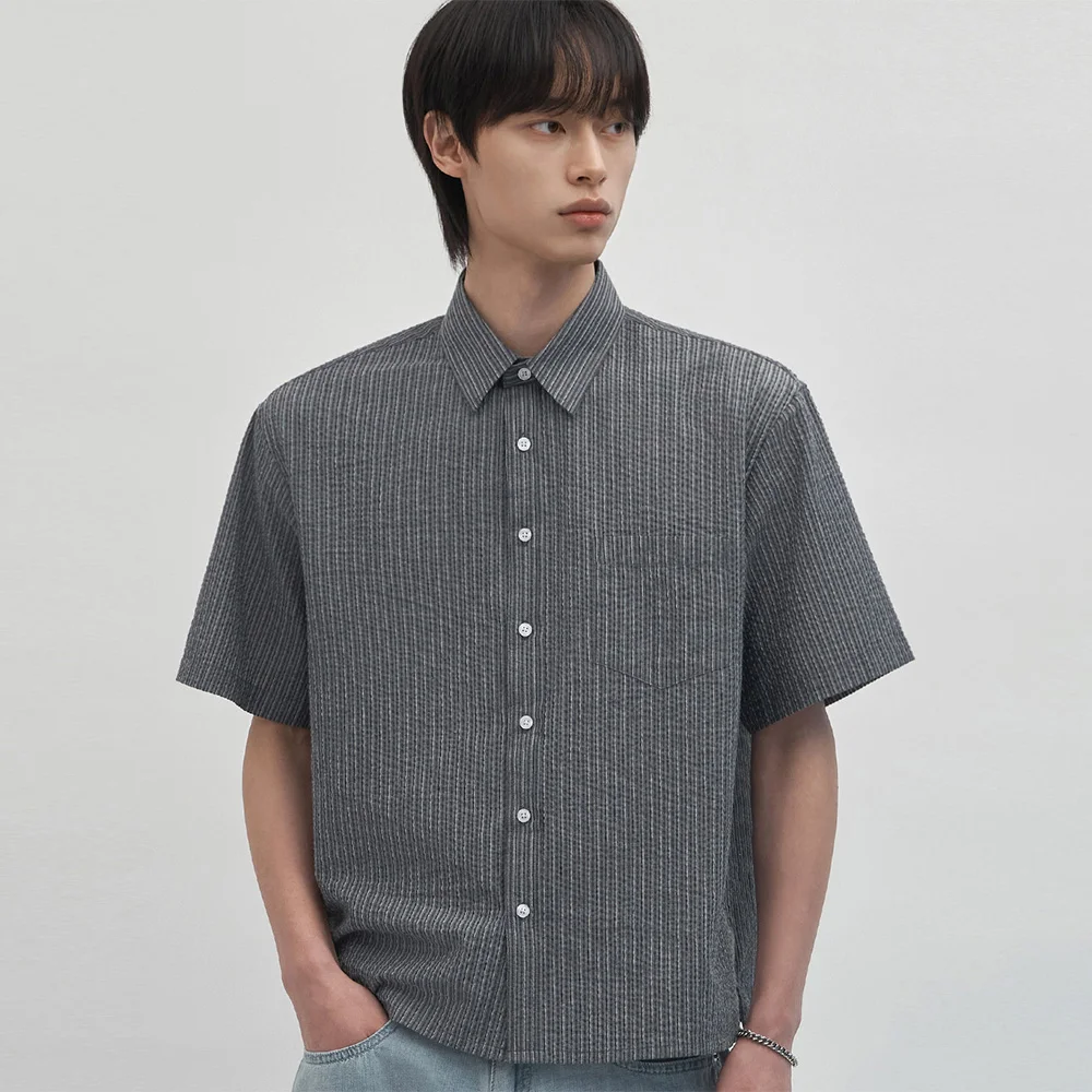 Levi's 半 寬鬆版型 泡泡紗 短袖 襯衫