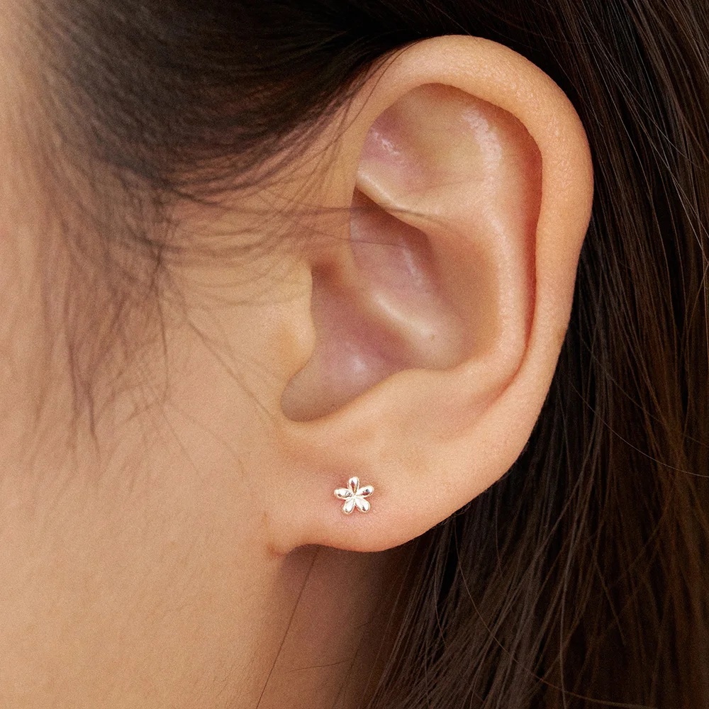 tiny flower earring