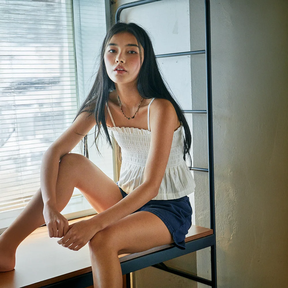 Lani Smoked Sleeveless White