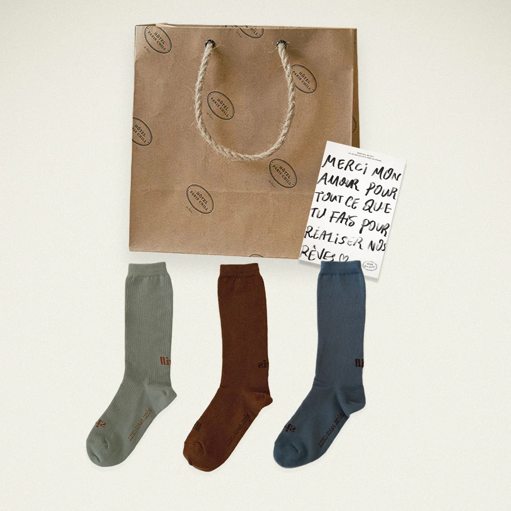 Paris Chill Socks 3pack SET (2Type)