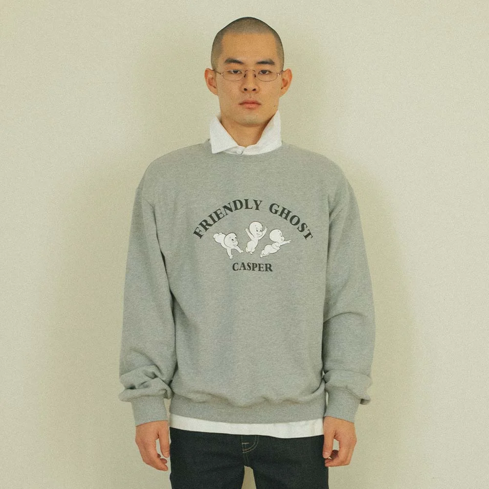 CASPER X PLAC 飛行 Casper 衛衣 襯衫 麻花 灰色