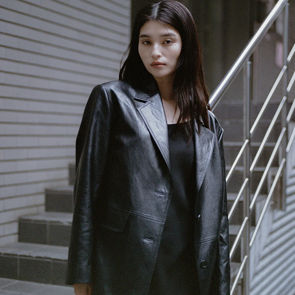 Lena Leather Jacket_Black