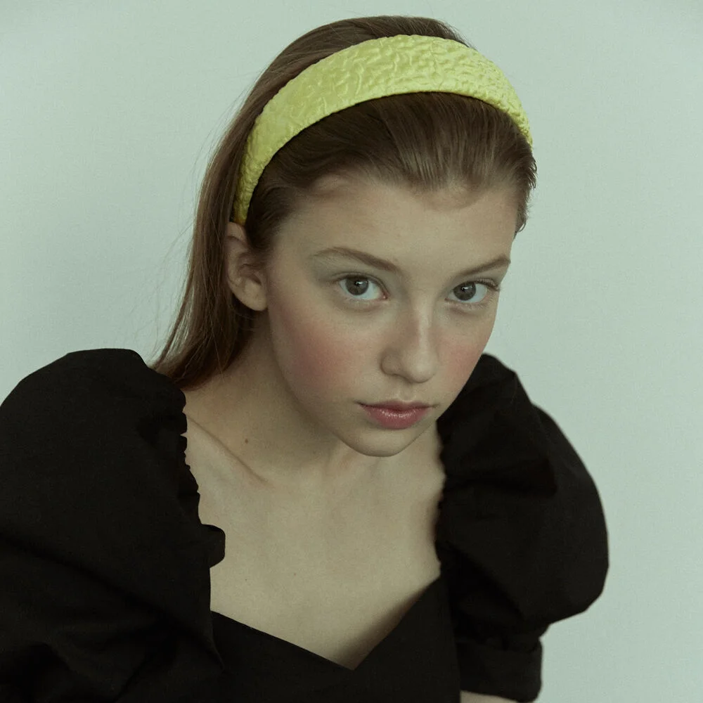 Acid Green Jacquard Headband