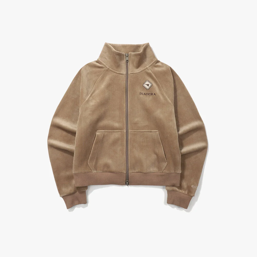 Trento 燈芯絨 拉鏈 外套 女裝 BROWN