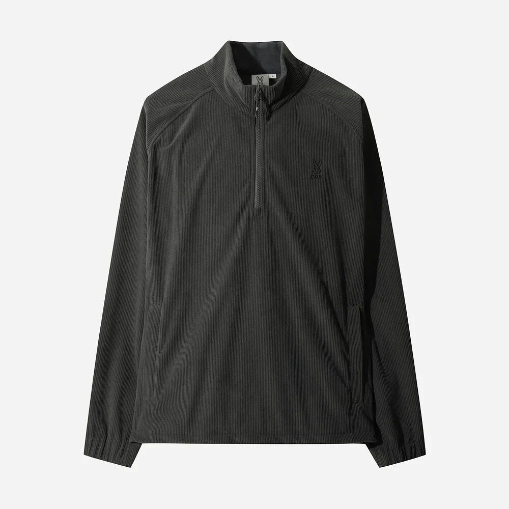 Grainfield 燈芯絨 半拉鏈 風褸(D.CHARCOAL GREY)
