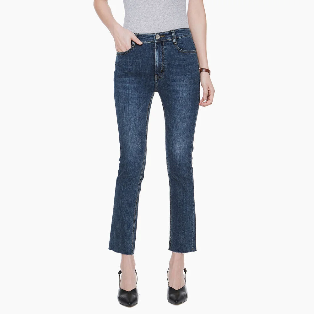 LW021 SLIM STRAIGHT WASHING DENIM