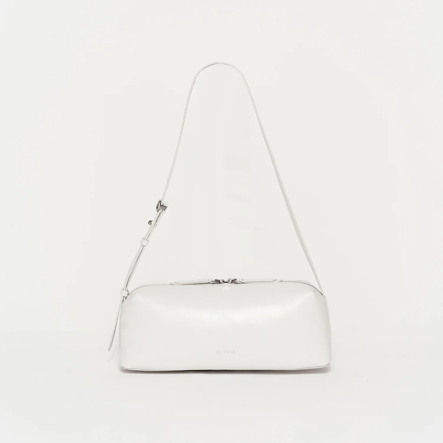 BAGUETTE COWHIDE SHOULDER BAG MIST
