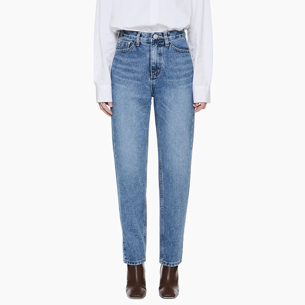LW002 SEMI WIDE DENIM PANTS_DARK BLUE