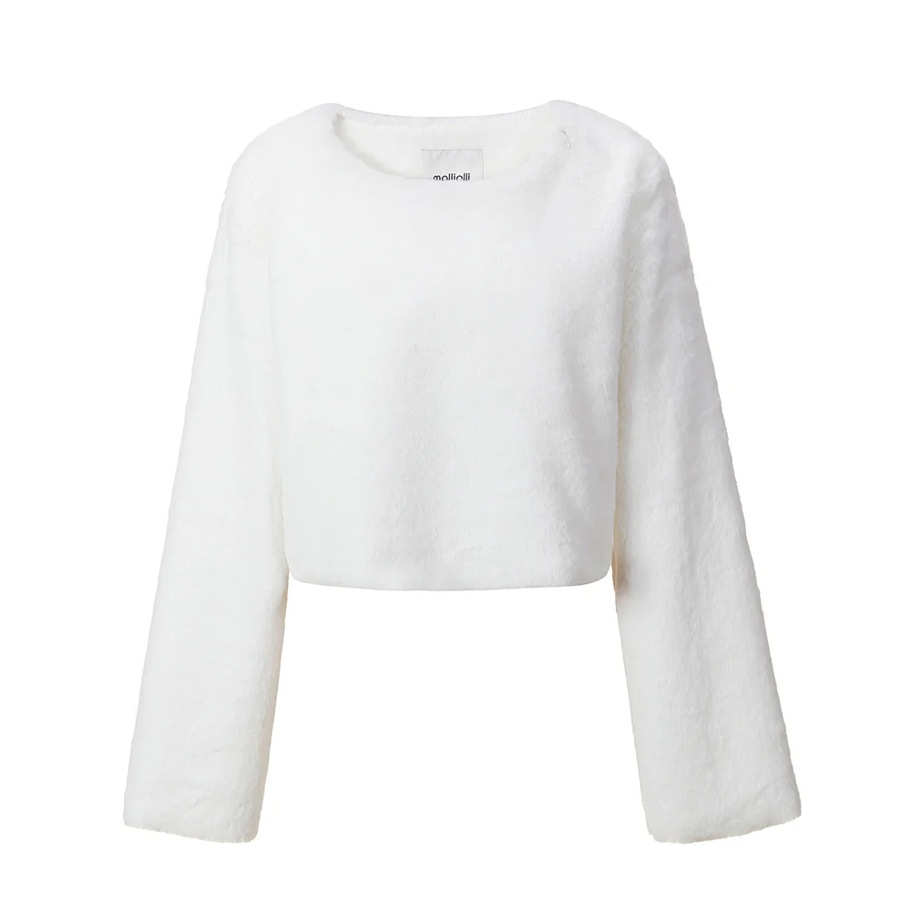 Pure fur crop top