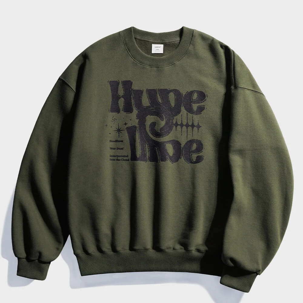 Hype 衛衣 卡其色 HYMT4607
