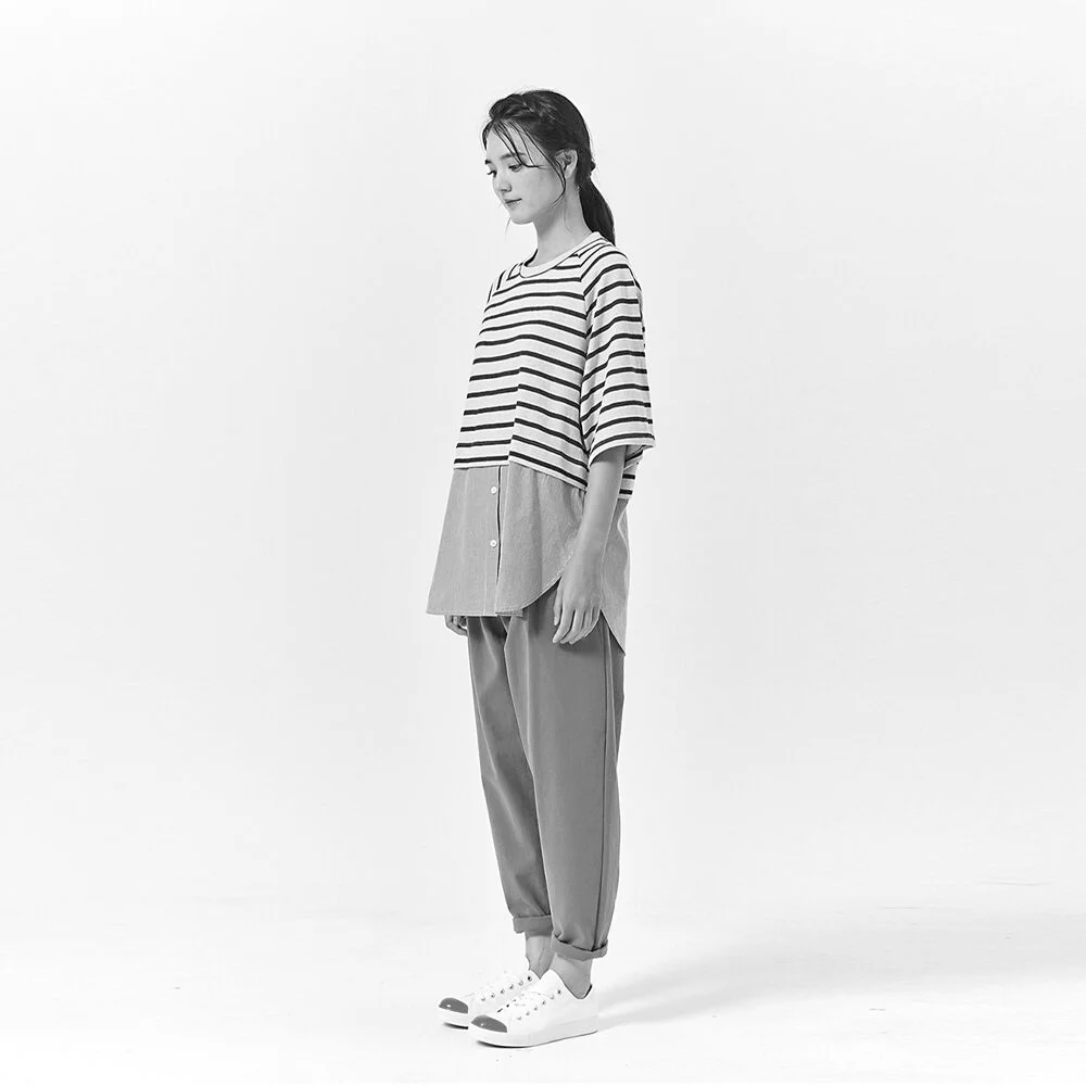 T+Button SHIRTS-BK