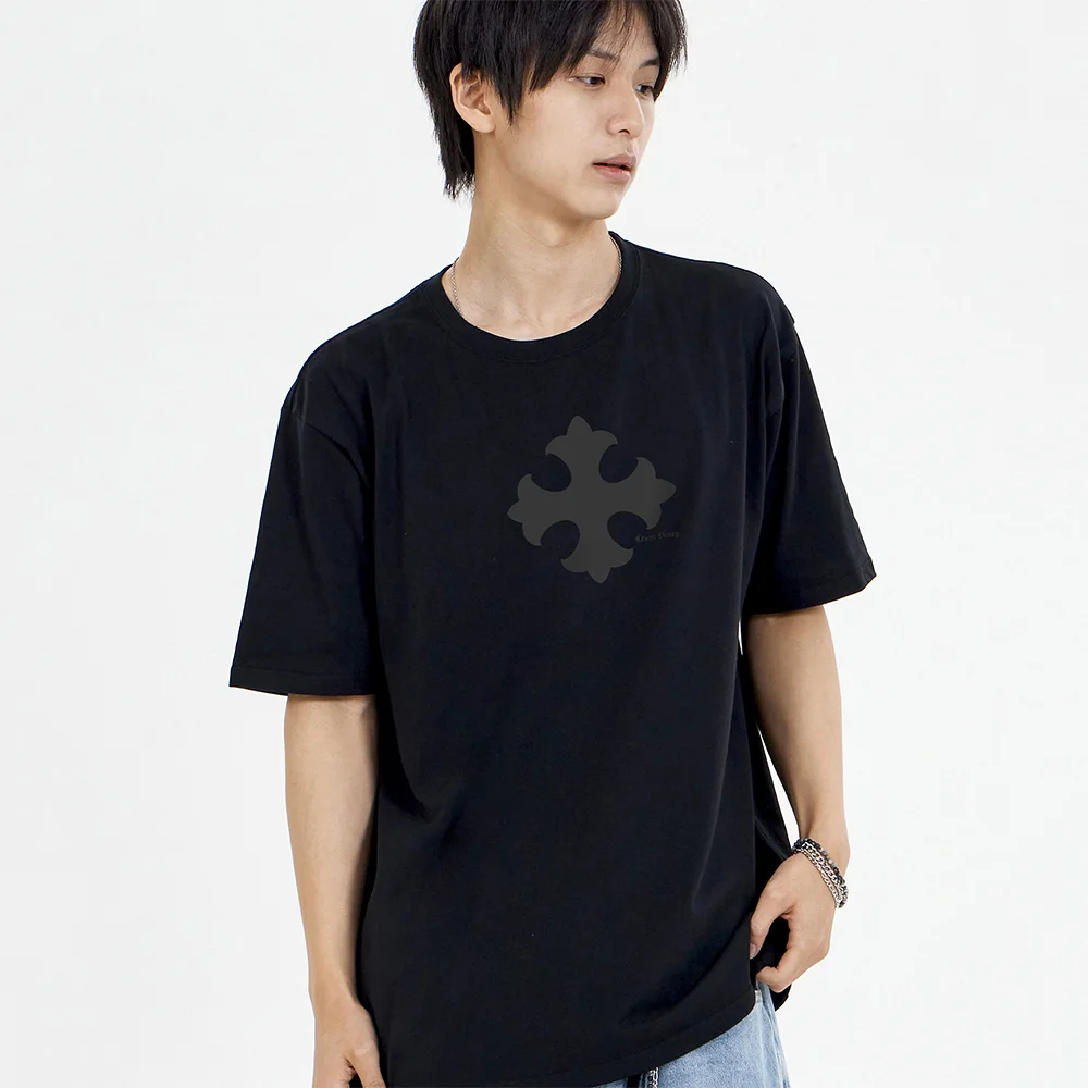 交叉 Flurry 短袖T恤 黑色