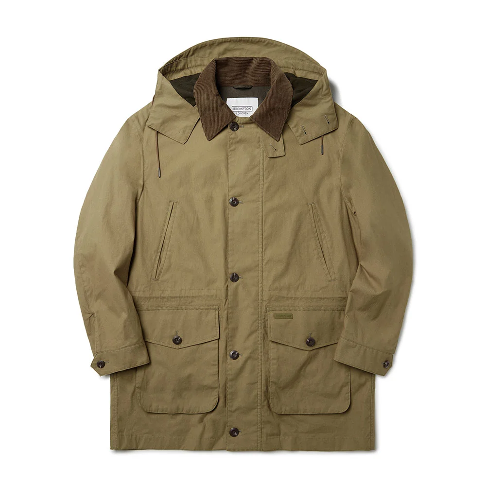 HOODED SAFARI JACKET - BEIGE (P233MJK221)