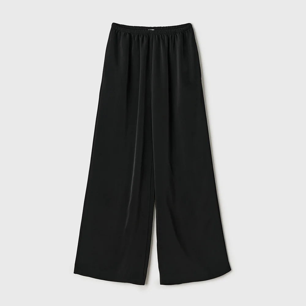 Satin Banding Pants (Black)