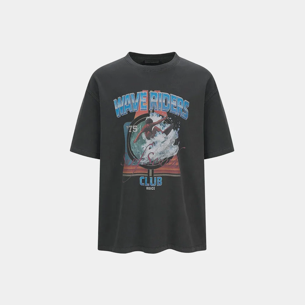 SURF SOUND GRAPHIC T-SHIRT - CHARCOAL
