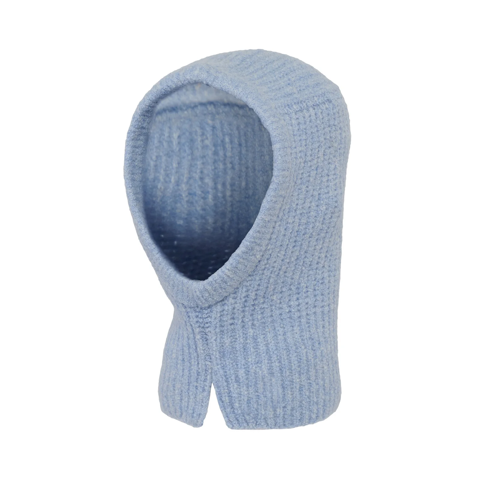 Women's Wool Boucle Balaclava - Sky Blue