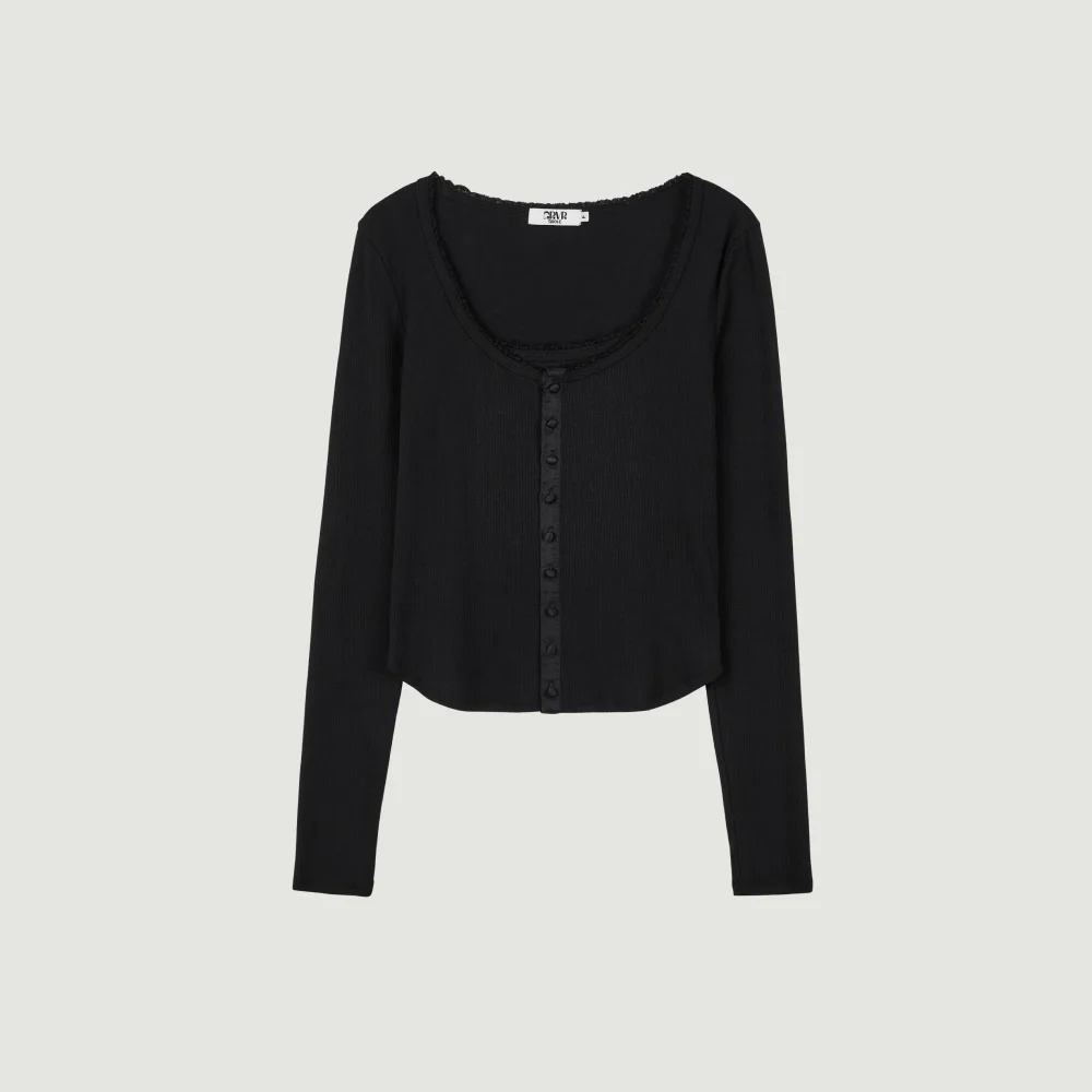 MARTINE LAYERED T-SHIRT (BLACK)