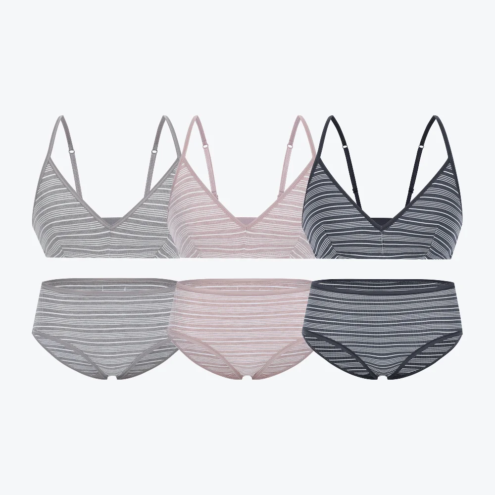 圖案 Eau SET(胸圍3+內褲3)_5 Colors