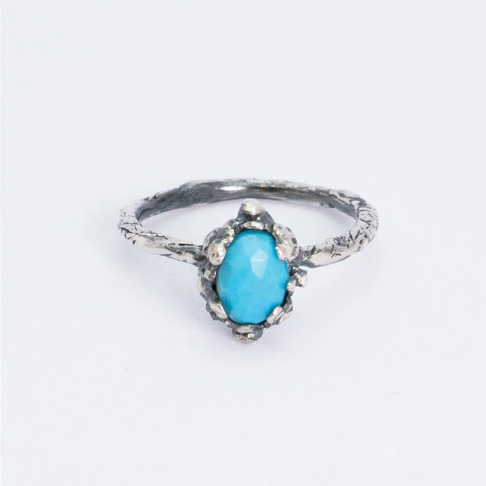 HR 111R_Antique Gemstone Ring (Turquoise)