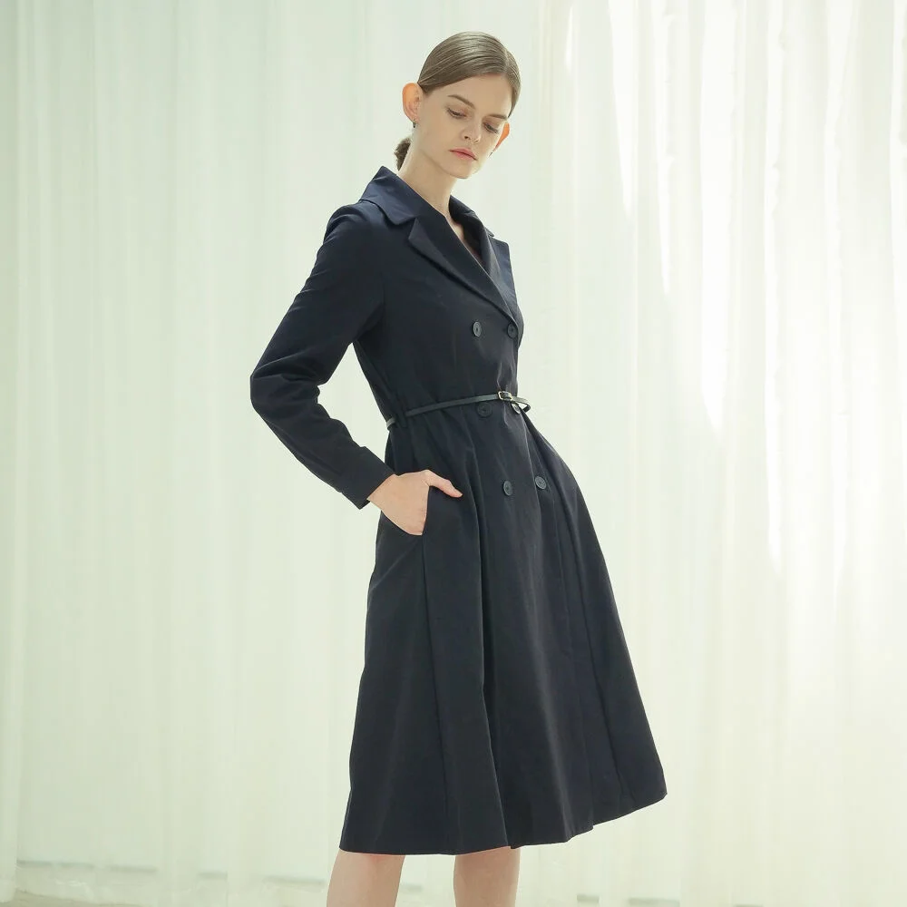 Trench Dress _B.Black