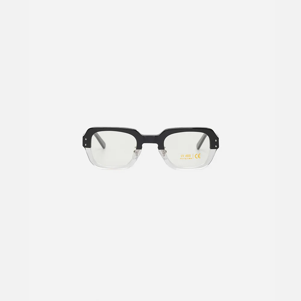 YMCL KY USS S9 Eyewear Frame - Frame : BlackXClear / Lens : Clear