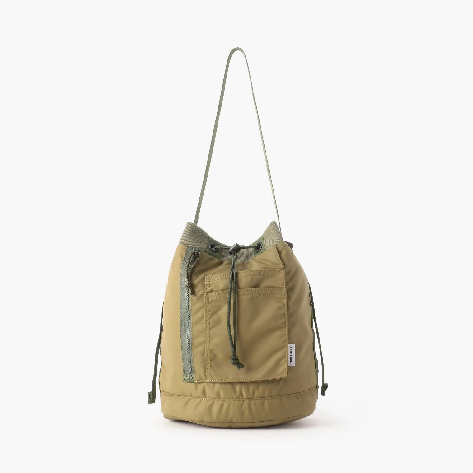 DRAWSTRING SHOULDER L_KHAKI