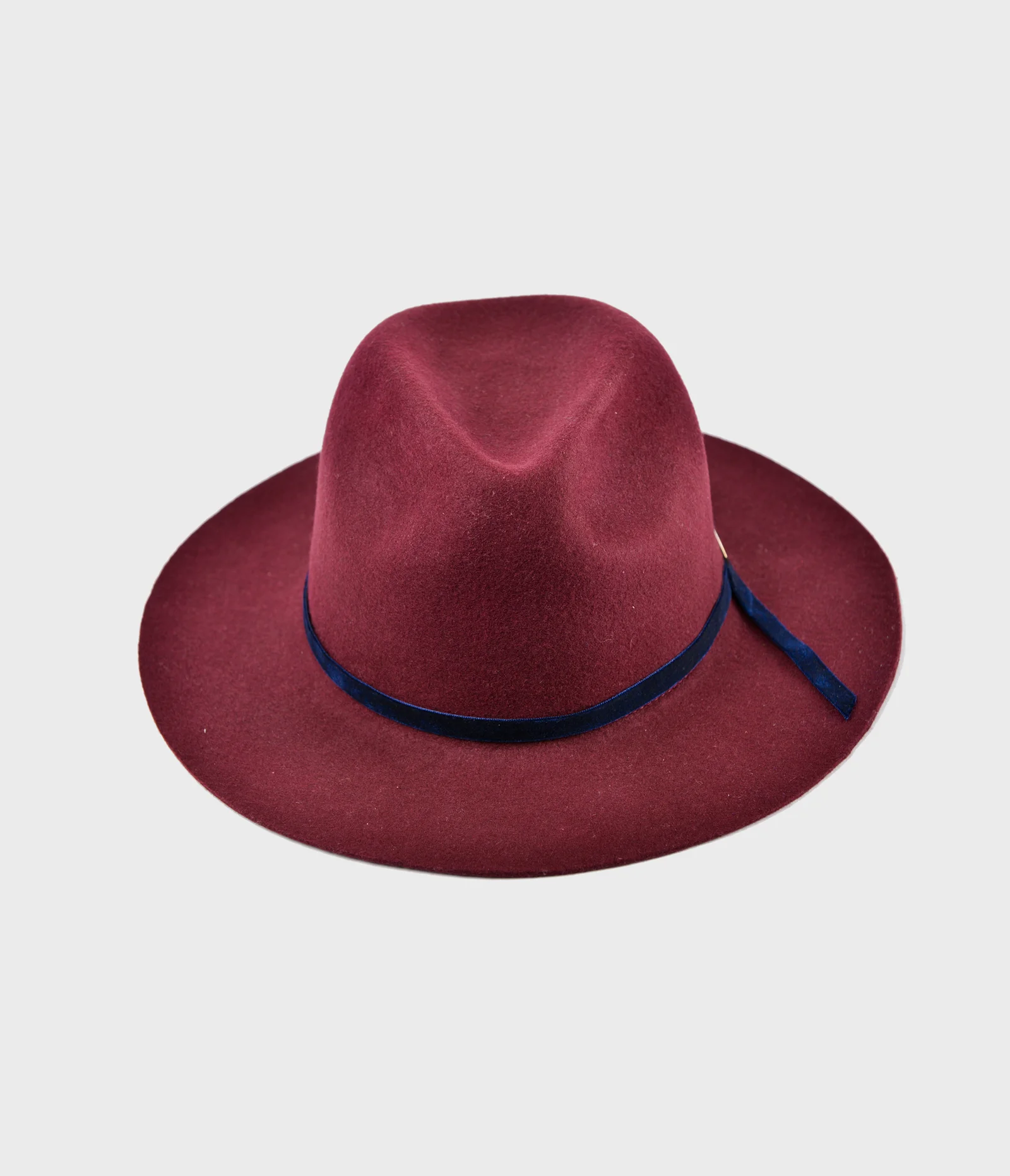 velvet custom fedora_wine