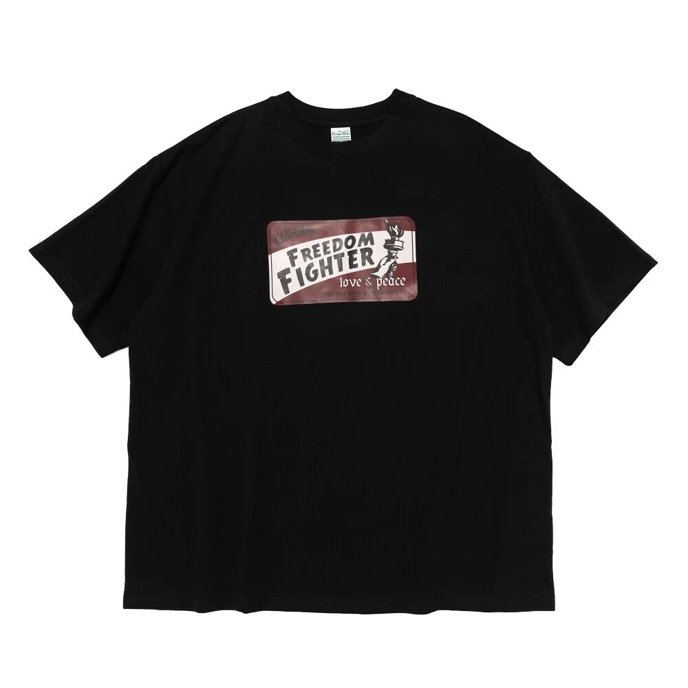 (BIGSIZE) CB FREEDOM FIGHTER SHORT SLEEVE T-SHIRT (BLACK)