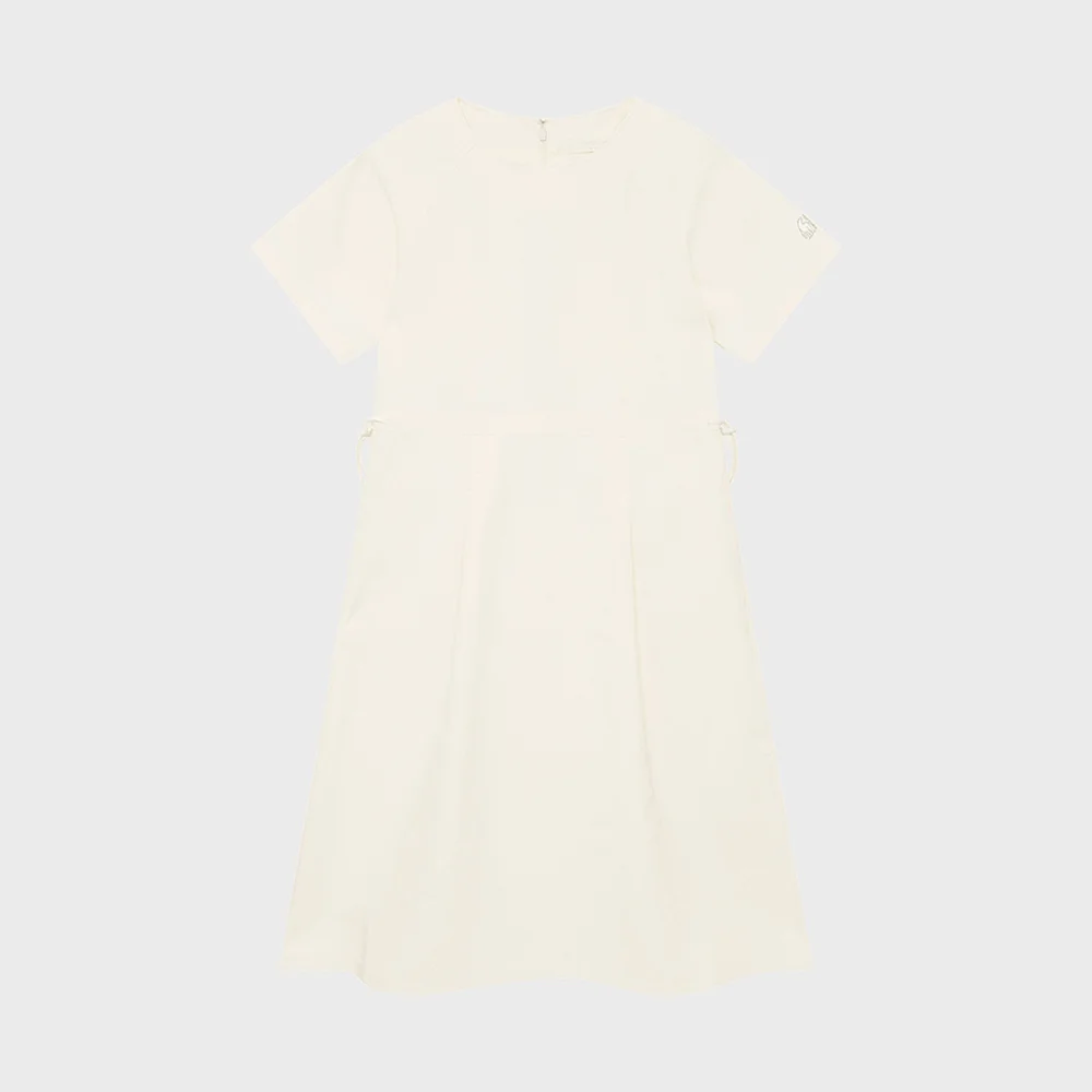 Hygge 高級 短袖 連衣裙 - W_Off White_OWM26W01W3