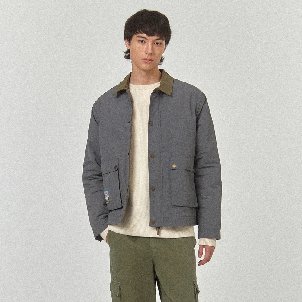 VOME - RIPSTOP PADDED BLOUSON_Dark Grey
