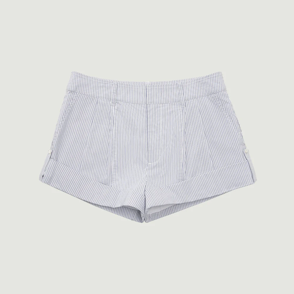 ODE STRIPE SHORTS (WHITE)