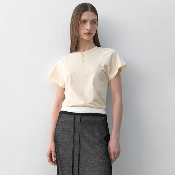 ESSENTIAL LE SLIM TEE(T-7028)_2Colors