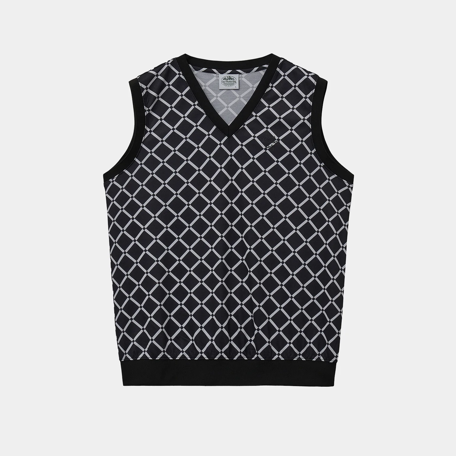 RESORT PRINT VEST GRID
