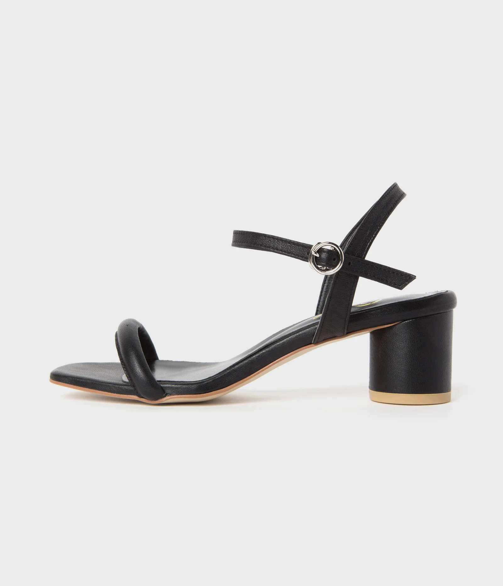 Ann cushion strap Sandle- Black