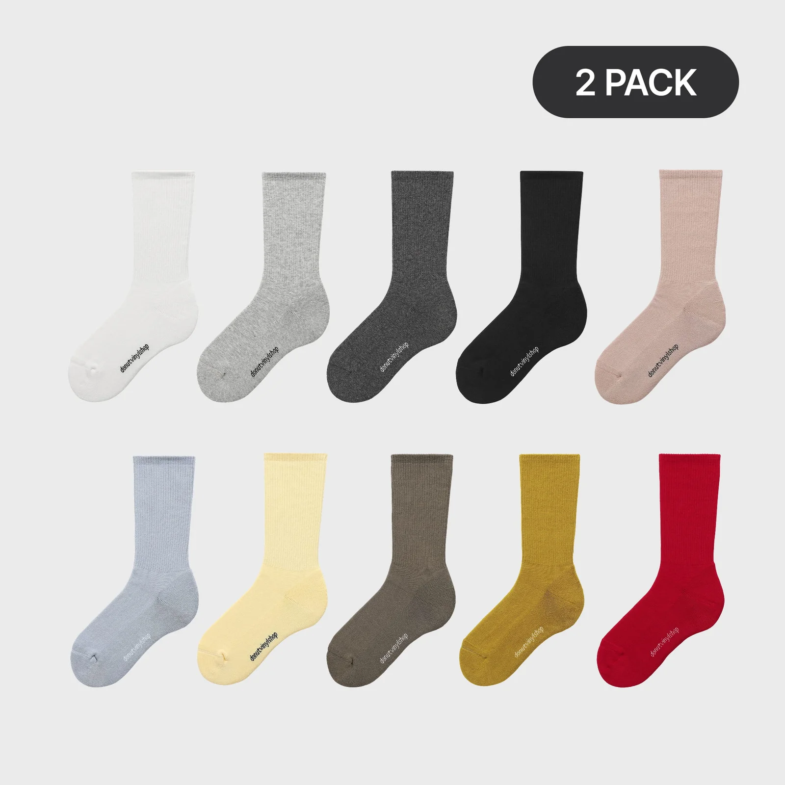 daily crew socks(10colors) - 2PACK