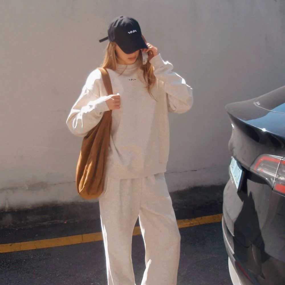 Fleece Oversized Sweatshirt 燕麥色