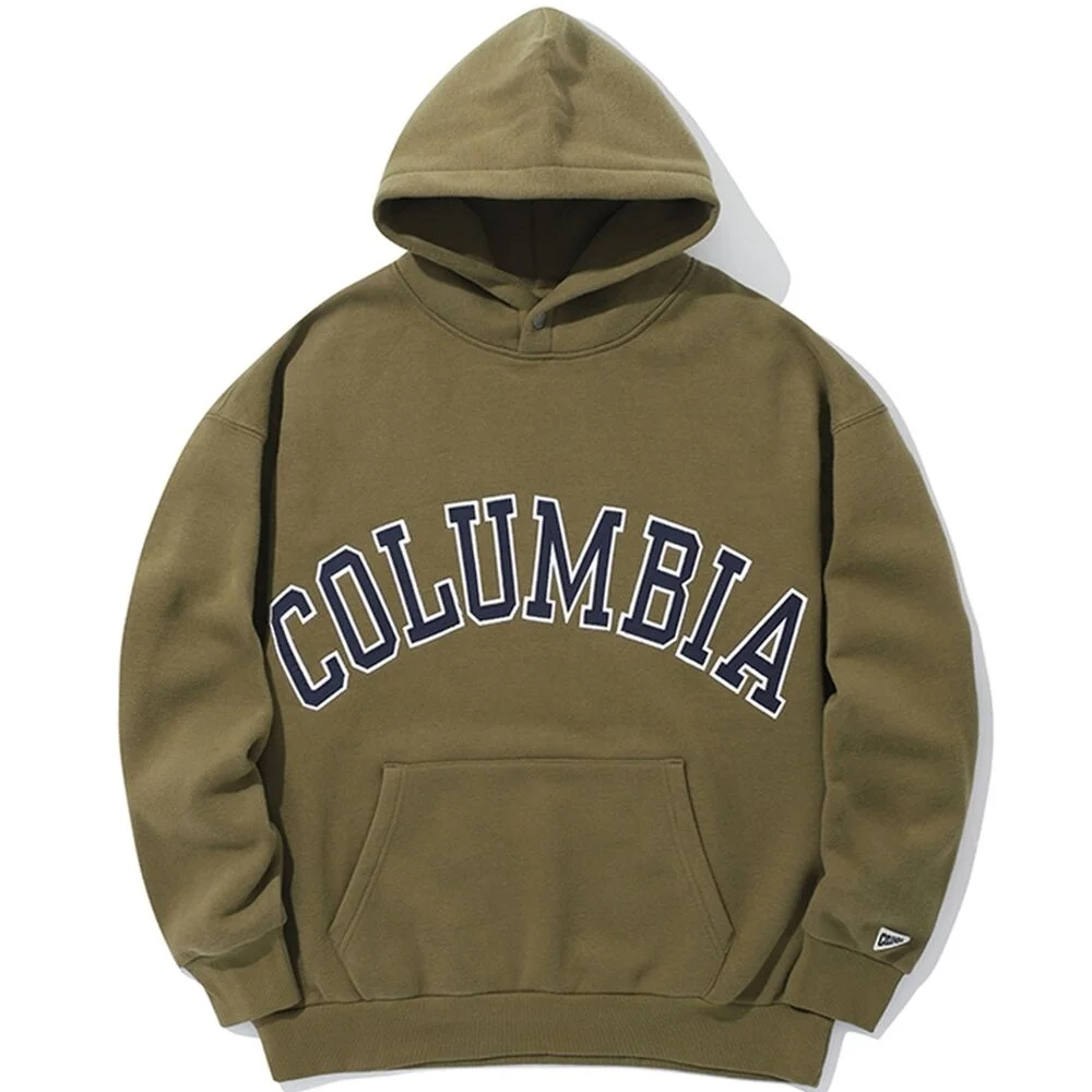 COLUMBIA ARCH OVER-FIT FLEECE HOODIE 卡其啡色