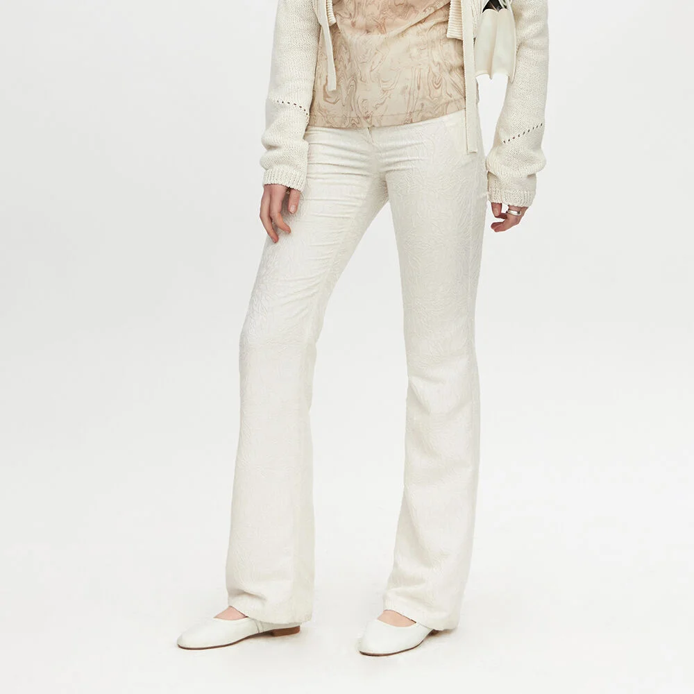 23SS Bootcut Pants Ivory