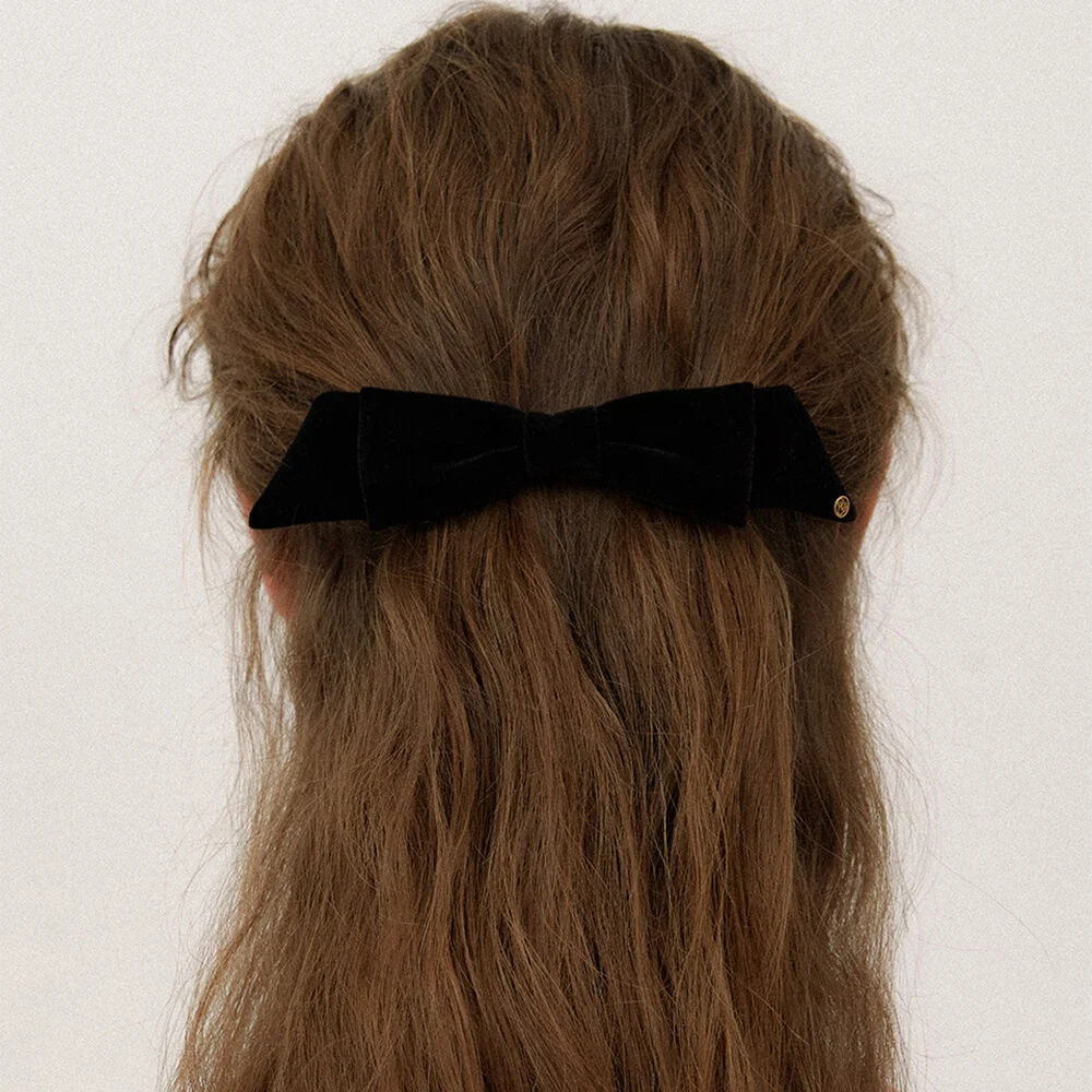 classique velvet gold edge ribbon pin HP029