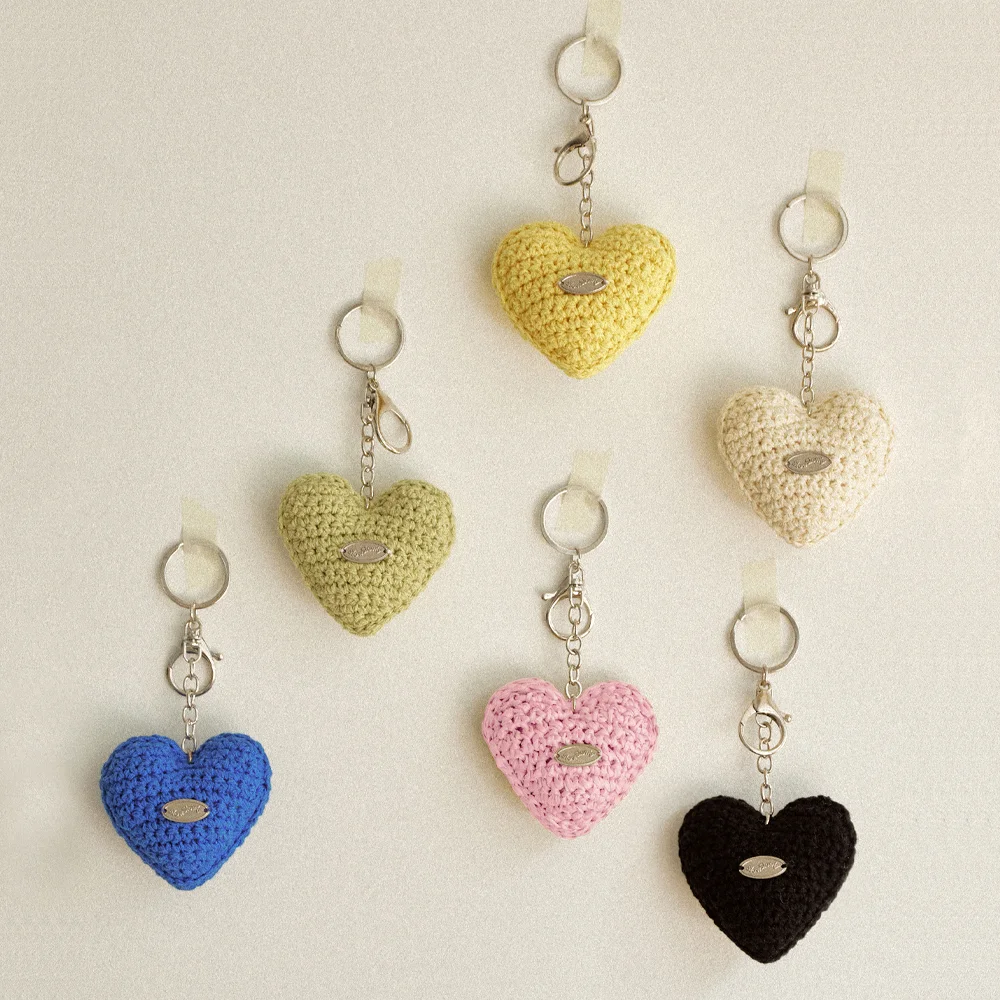 No.164-169 / Chubby Heart Key Ring _ 6 Color