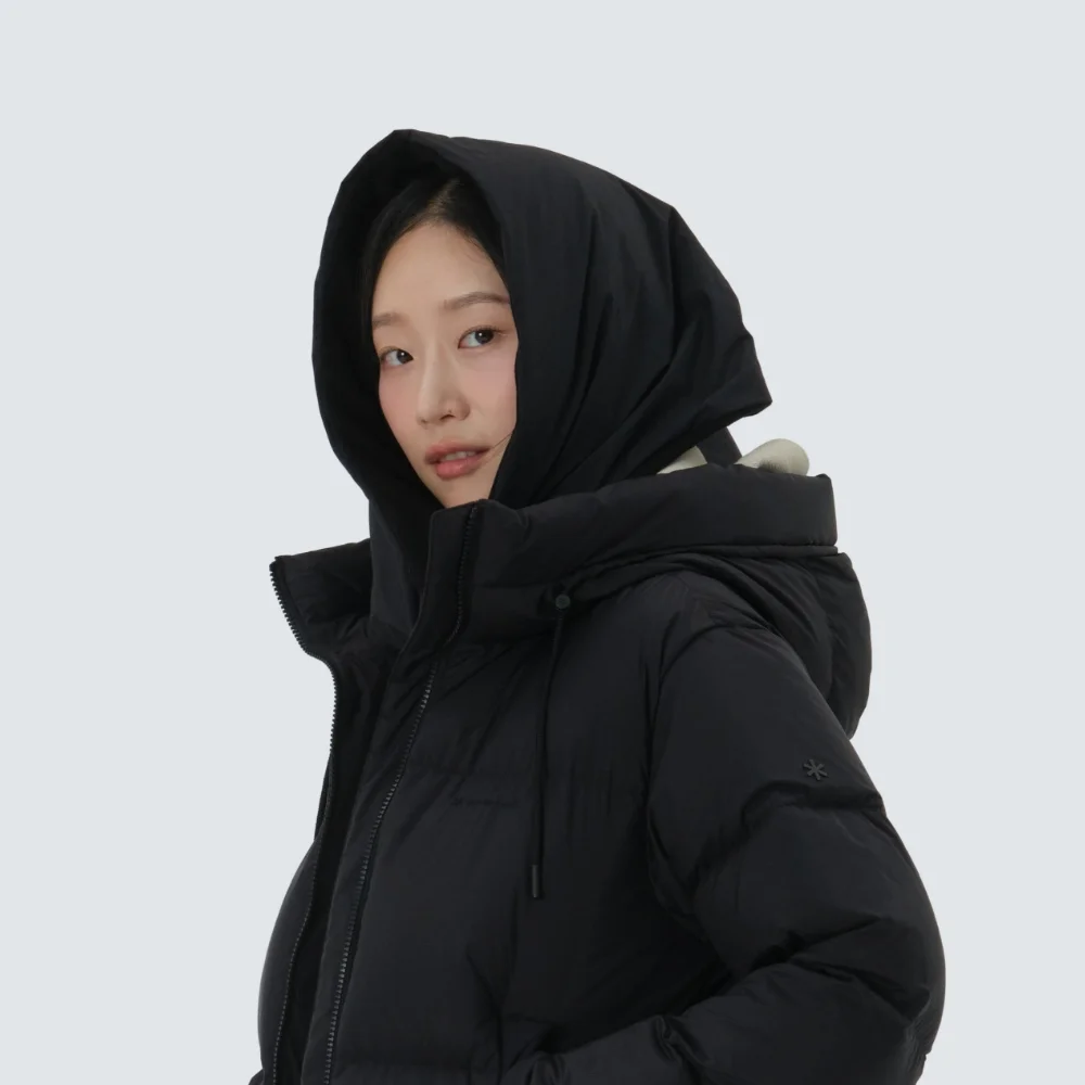 Land Air 雙面穿 Primaloft 羽絨外套 絲巾 Black (S25WWTWA05)