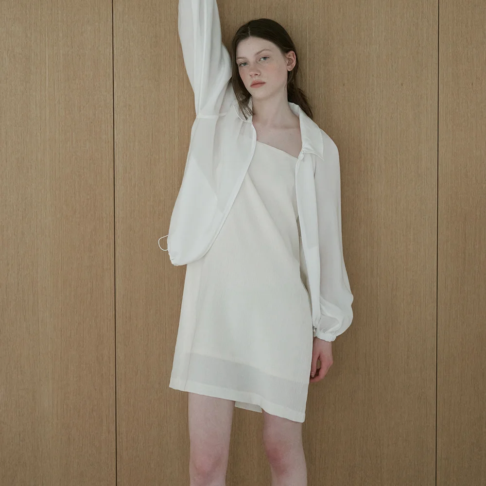 Calma Mini Dress (Ivory)
