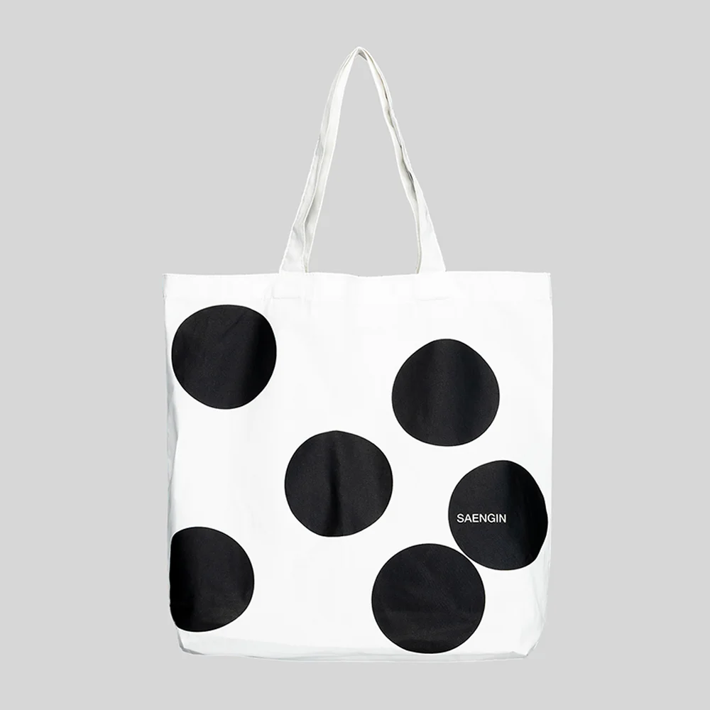 DOT TOTE BAG - WHITE