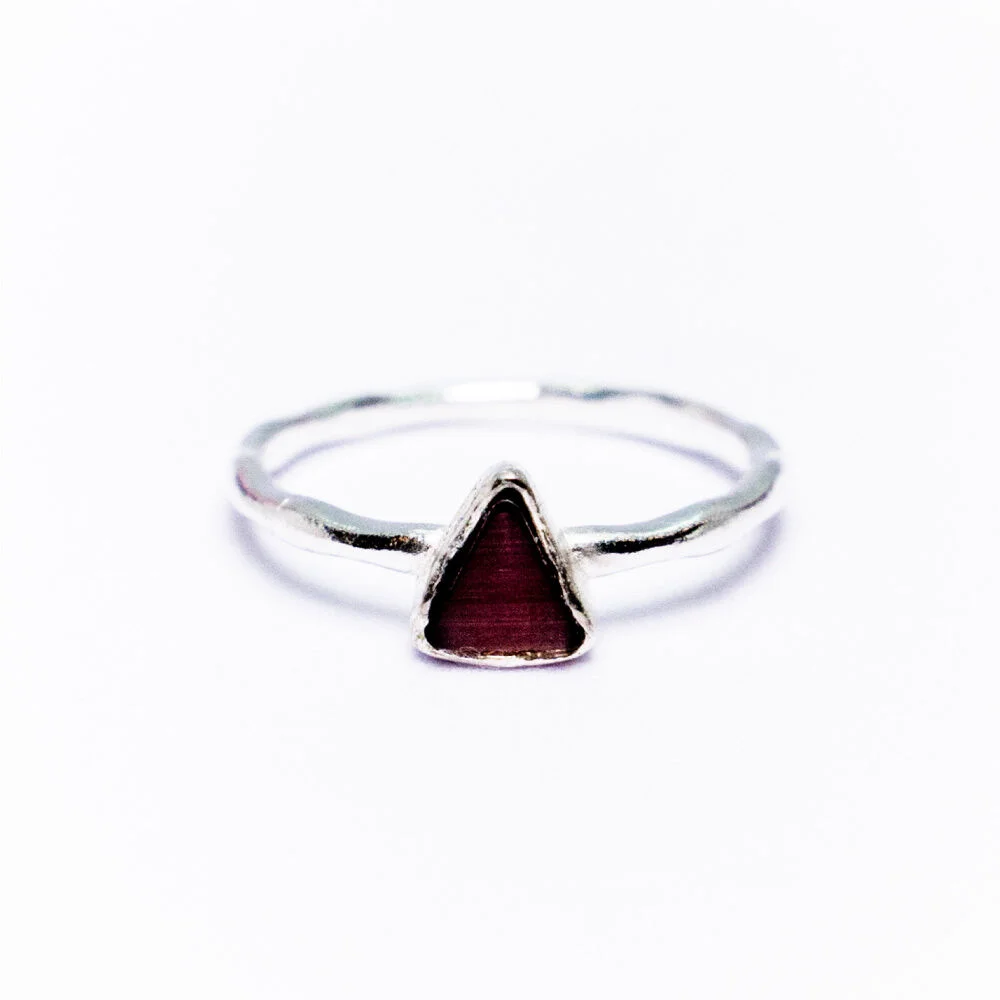 HR 176R_Amethyst Cat’s Eye Ring (Silver 925)