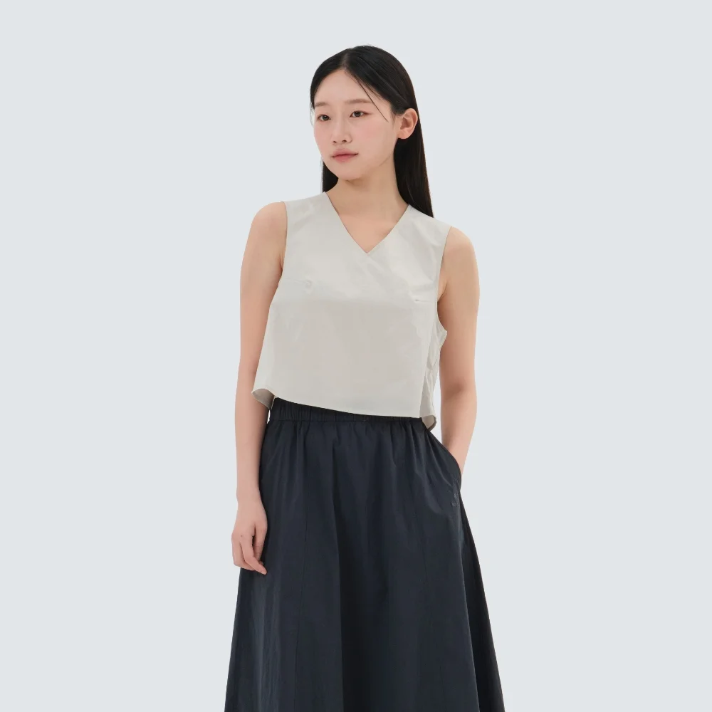 髮根 女裝 無袖 Light Beige (S25MWRST61)