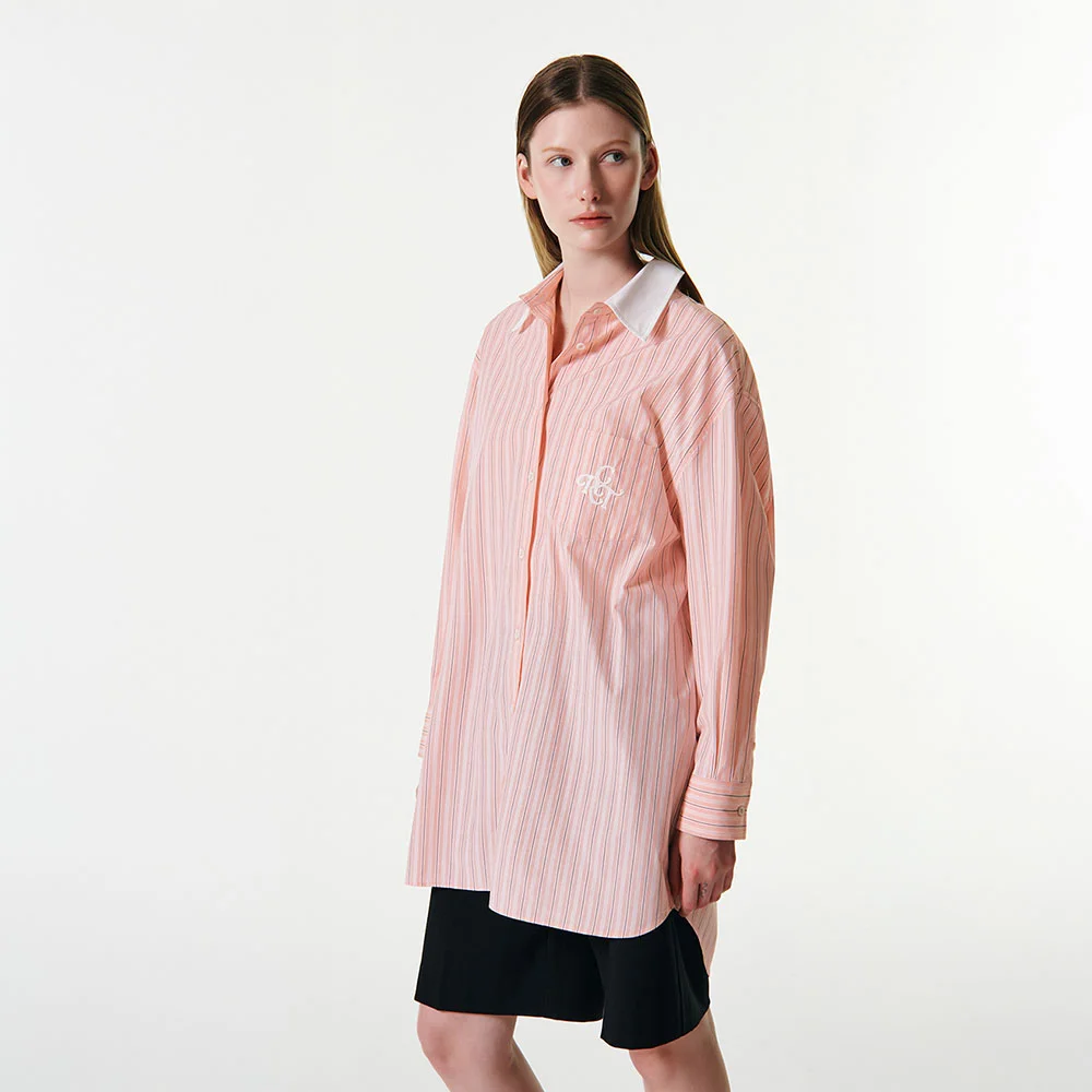 SPRING STRIPE OVERSIZED SHIRT