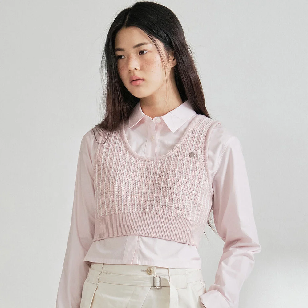 女裝 馬甲 針織衫 Light Pink